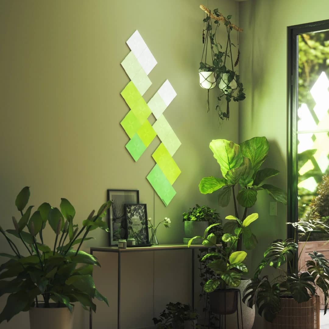 Bộ đèn dán tường thông minh Nanoleaf Canvas - Hình vuông - 9 miếng - Màu trắng