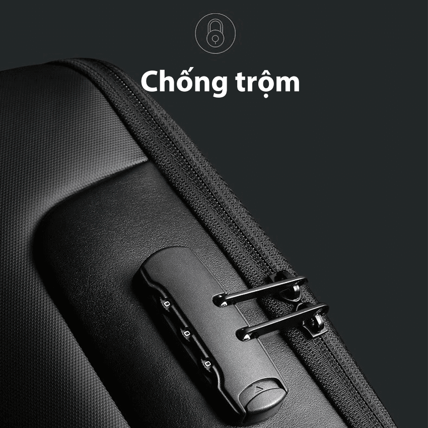 Balo Laptop Nam Chống Trộm Bange BG-7216 màu xanh