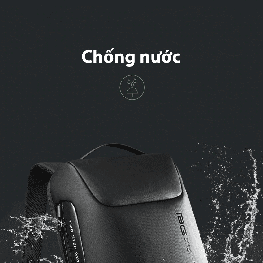 Balo Laptop Nam Chống Trộm Bange BG-7216 màu xanh