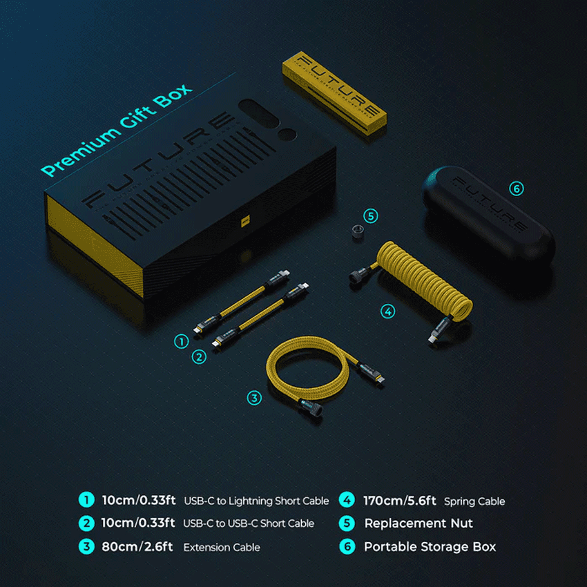 Bộ dây cáp sạc AOHi Future AOC-L011 (Premium Gift Box)
