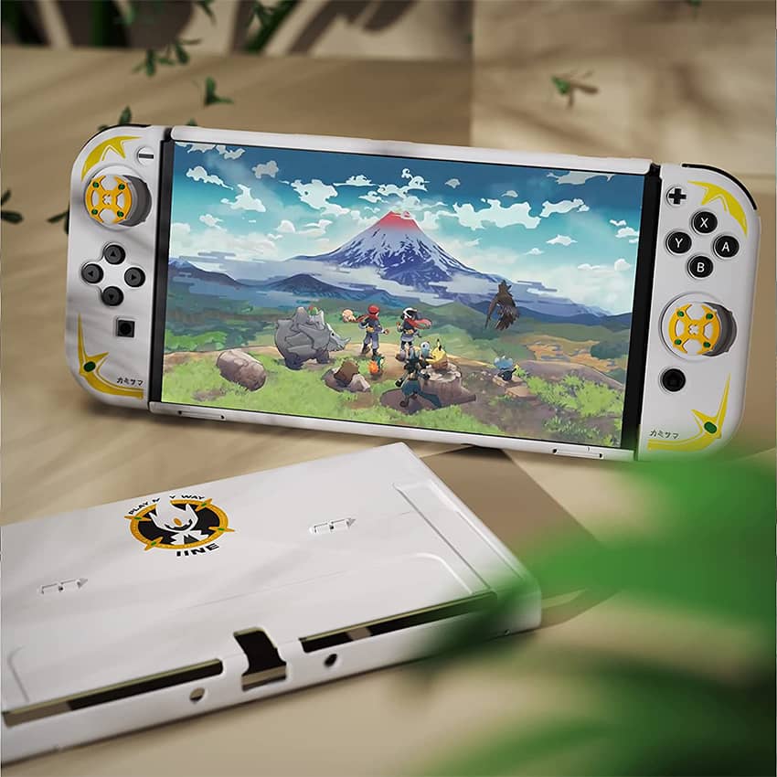 ỐP LƯNG MÁY SWITCH OLED KÈM CASE JOY-CON POKEMON LEGEND ARCEUS IINE L601