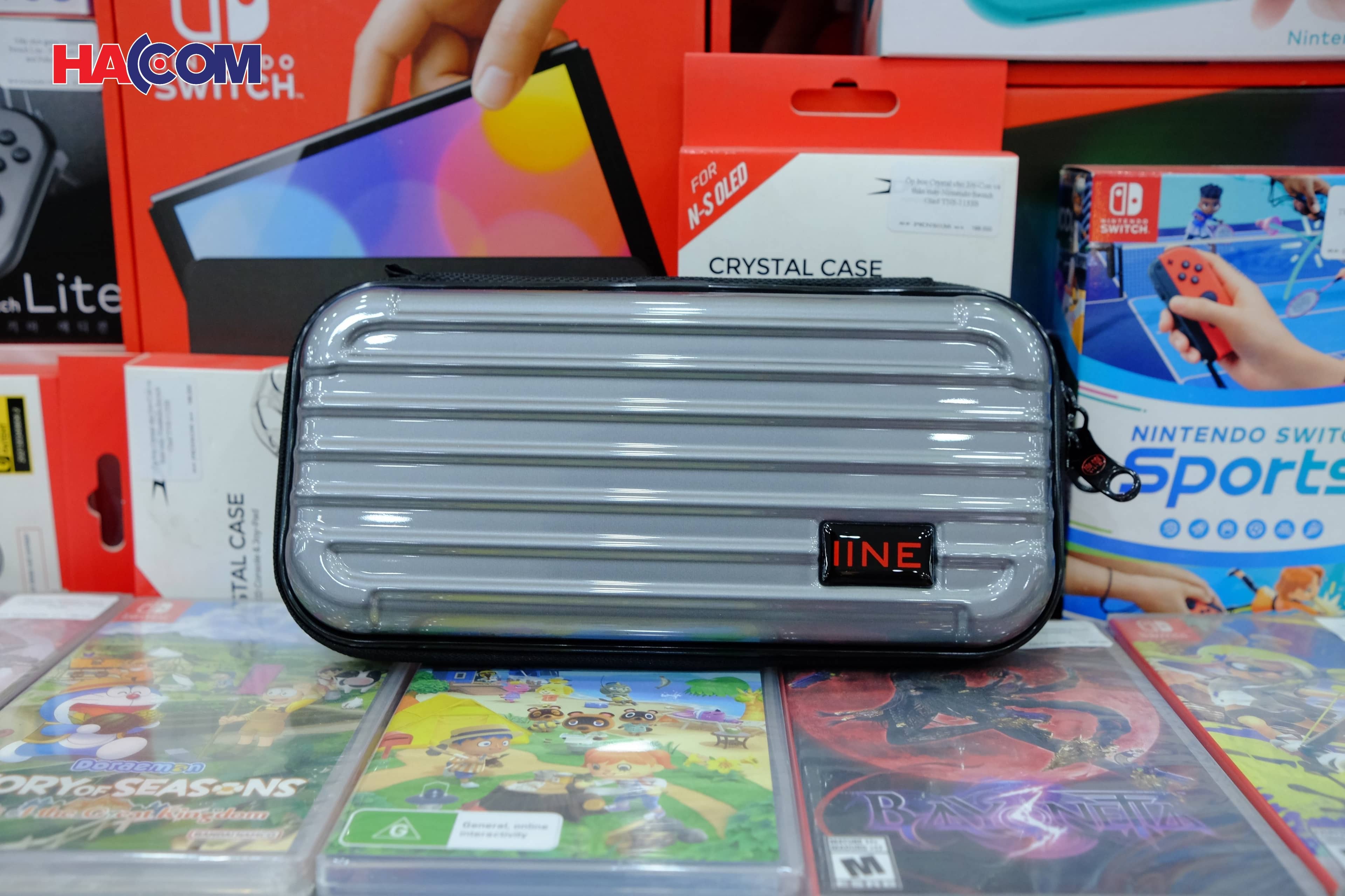 Bao đựng bảo vệ máy Nintedo Switch Lite nhựa cứng EVA màu xám IINE L254