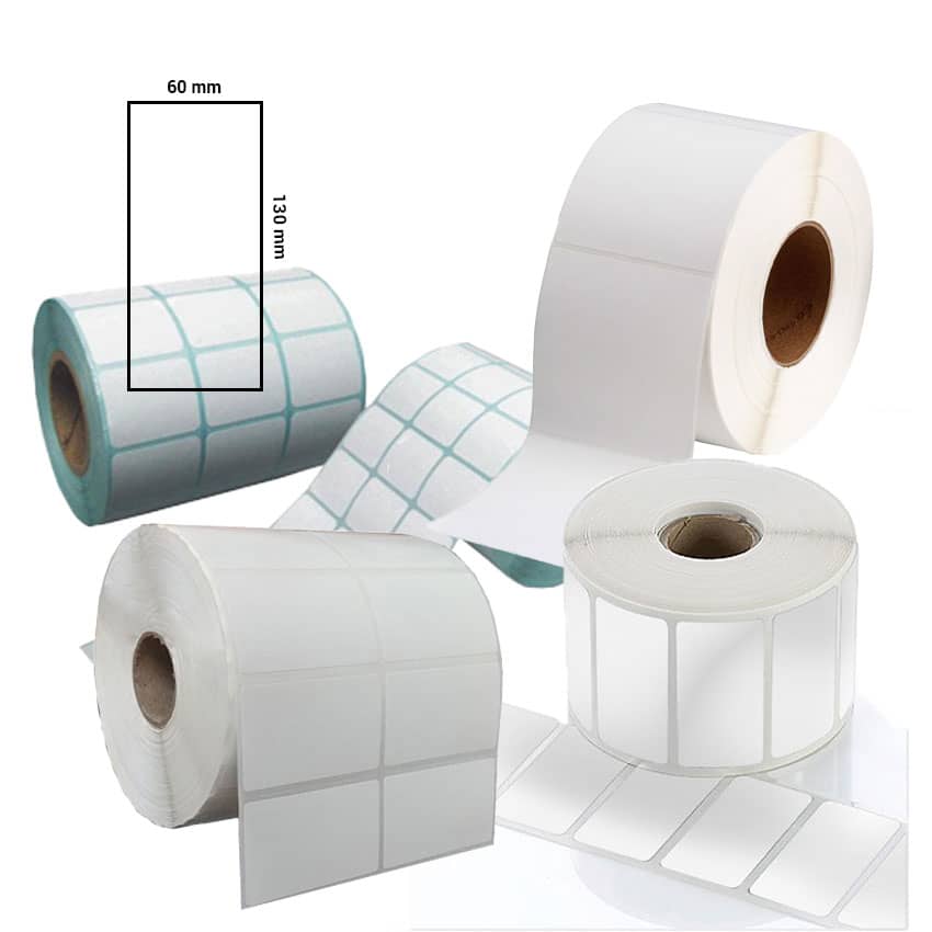 Giấy decal thường 60x130 x50m ( 1 tem 1 hàng )