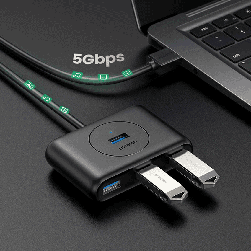 Bộ chia USB 3.0 từ 1 ra 4 cổng dài 50cm Ugreen 20290