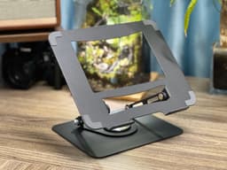 Giá đỡ Laptop/Macbook/Ipad/Tabblet E606 Đế Xoay 360 độ, Hợp Kim Thép Màu Đen