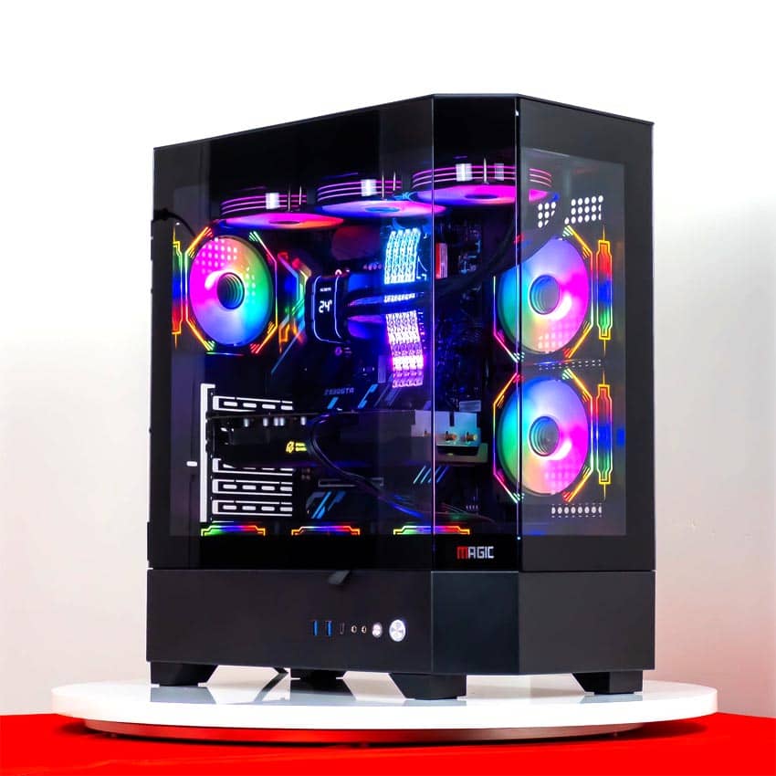 Vỏ Case MAGIC VILA ULTRA BLACK (ATX/Mid Tower/Màu Đen/Rad360)