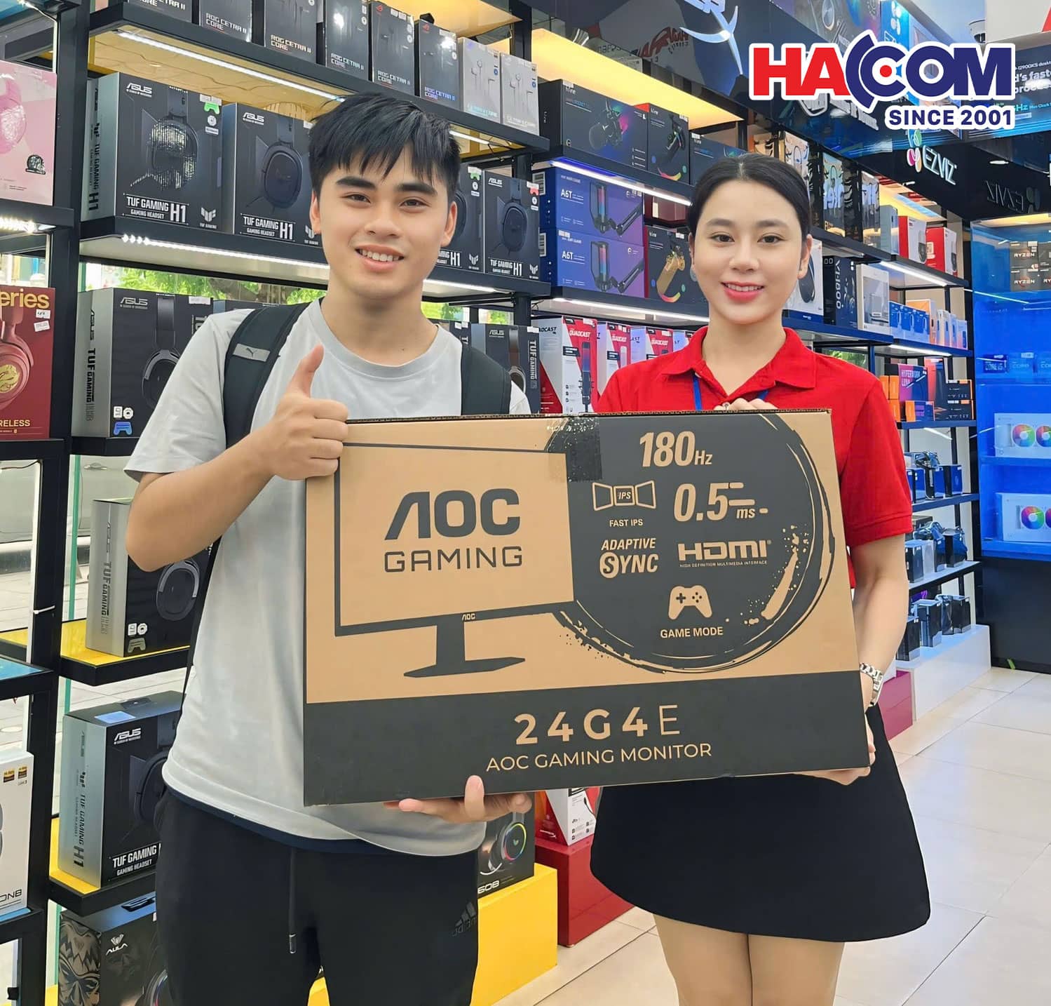 Màn hình gaming AOC 24G11ZE/71