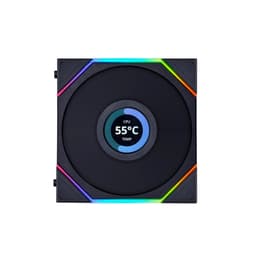 Fan LIAN LI TL120 LCD single black reverse - 12RTLLCD1B (Màn hình LCD/Led vô cực/đảo chiều)