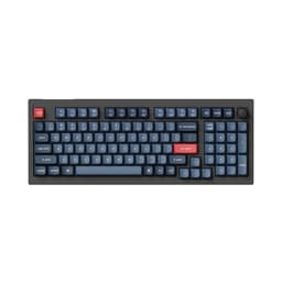 Bàn phím Keychron V5M-D4 V5 Max Swappable RGB Backlight Banana Switch - Black - Knob Version