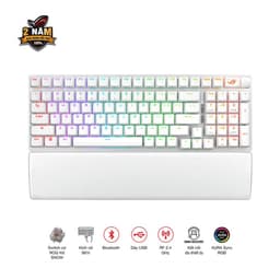 Bàn phím cơ không dây ASUS ROG STRIX Scope II 96 Wireless White (ROG NX Sw)