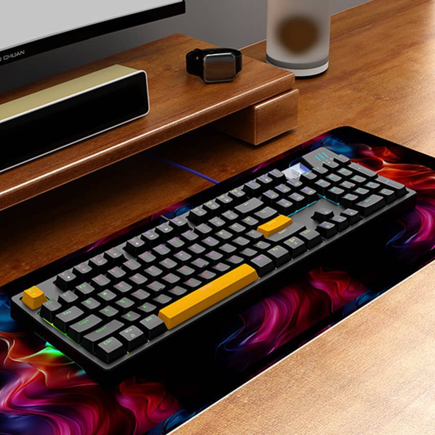 Bàn phím cơ gaming có dây EDRA EK316 Brown Switch