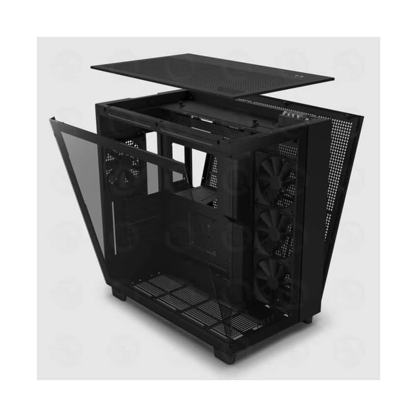 Vỏ máy tính NZXT NZXT H9 FLOW RGB (2025) ALL BLACK (ATX/Mid Tower/4 fan)