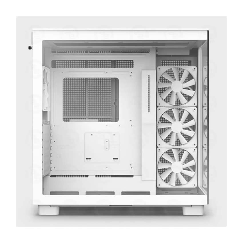 Vỏ máy tính NZXT NZXT H9 FLOW RGB (2025) ALL WHITE (ATX/Mid Tower/4 fan)