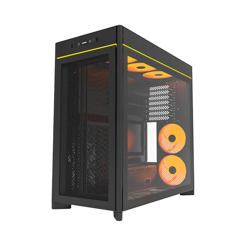 Vỏ Case MONTECH HS01 PRO Black (ATX/5 fan ARGB)