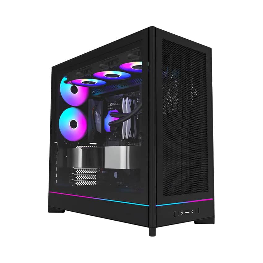 Vỏ Case MONTECH HS01 PRO Black (ATX/5 fan ARGB)