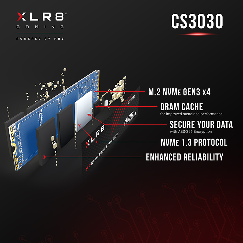 Ổ cứng SSD CS3030 2TB M.2 2208 PCIe NVMe Gen 3x4