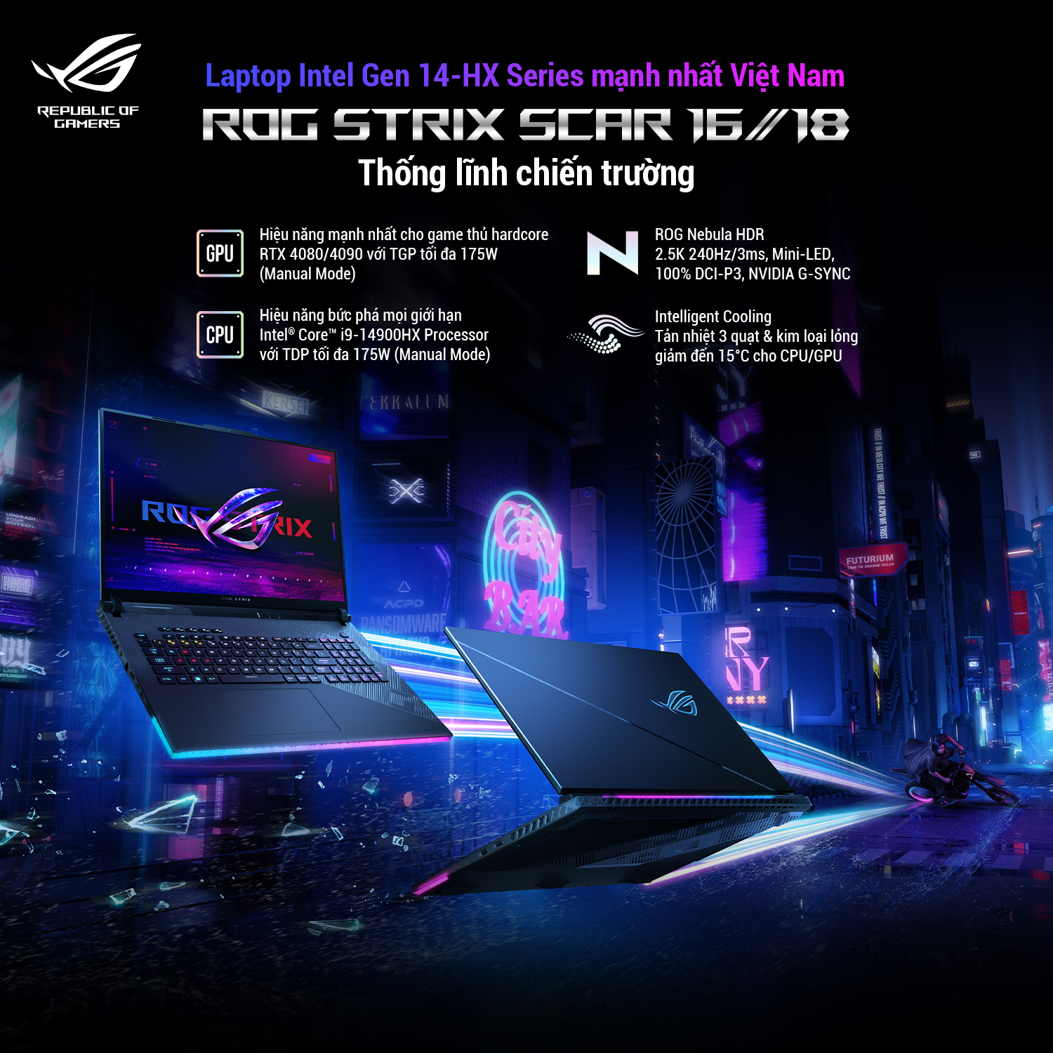 Laptop Gaming ASUS ROG G14-G16-G18