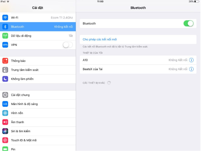 Reset tai nghe Bluetooth