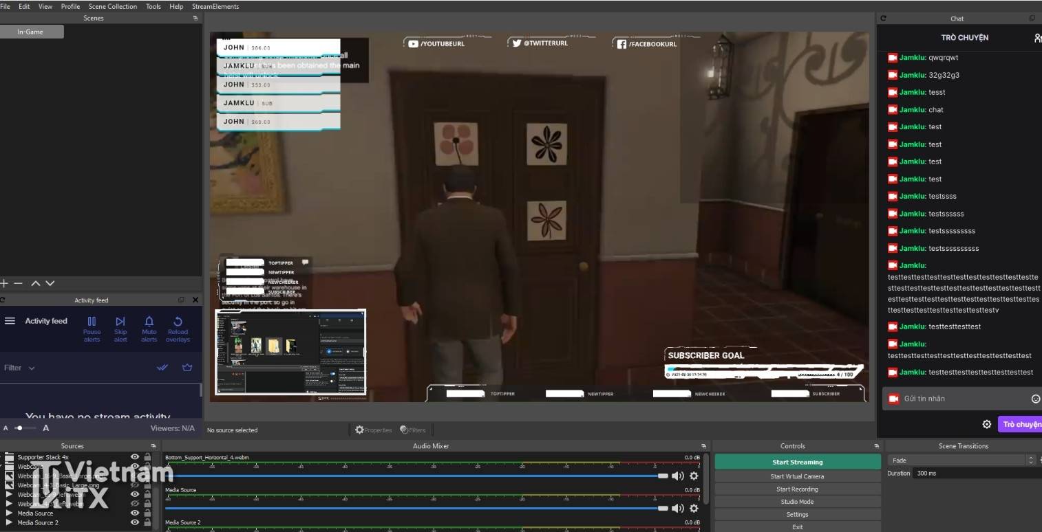 Hướng dẫn chèn khung livestream game trên OBS Studio: