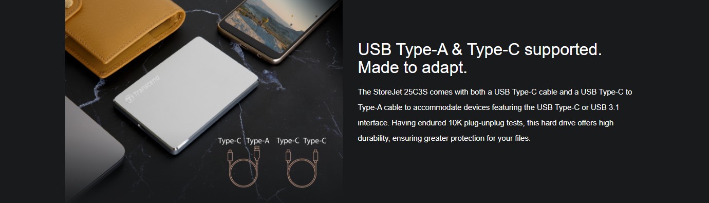Ổ cứng di động SSD Transcend StoreJet C3S