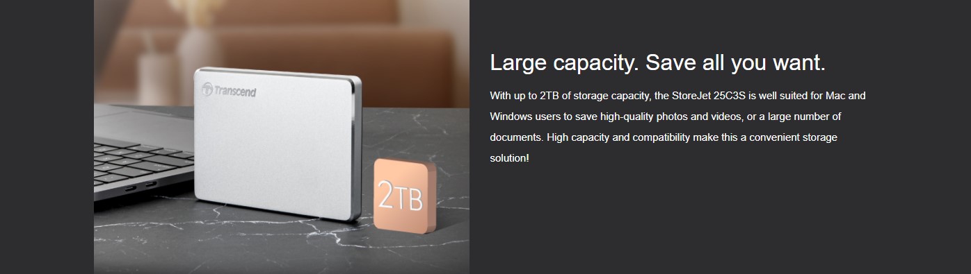 Ổ cứng di động SSD Transcend StoreJet C3S