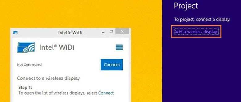 Kết nối máy vi tính với tivi không dây bằng WiFi Display bước 2
