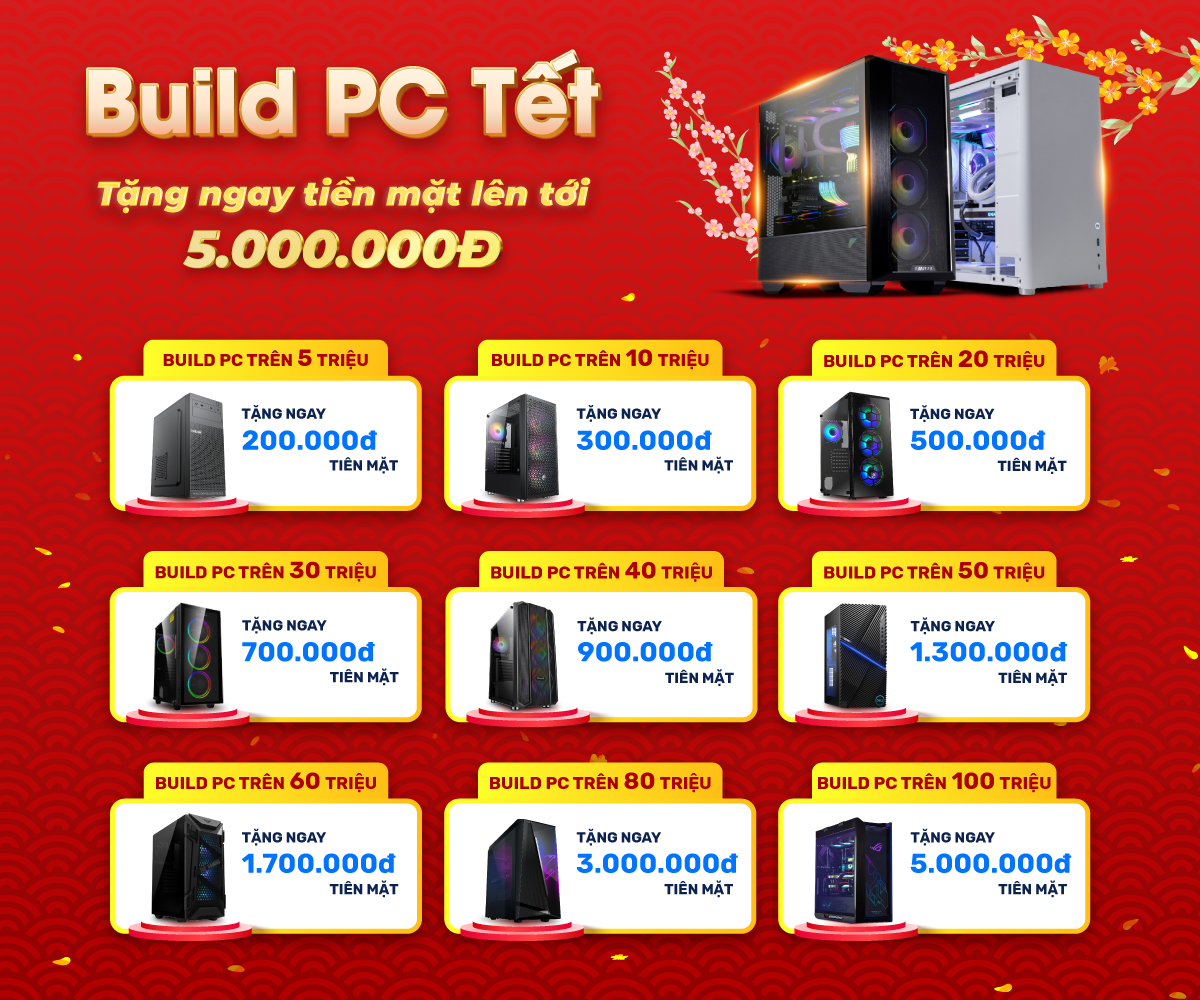 Khuyến mại Build PC Gaming tại HACOM