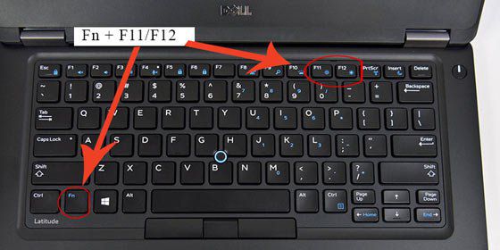 tăng độ sáng màn hình laptop Dell
