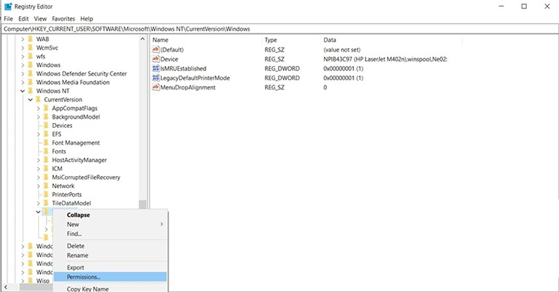 Sửa lỗi 0x00000709