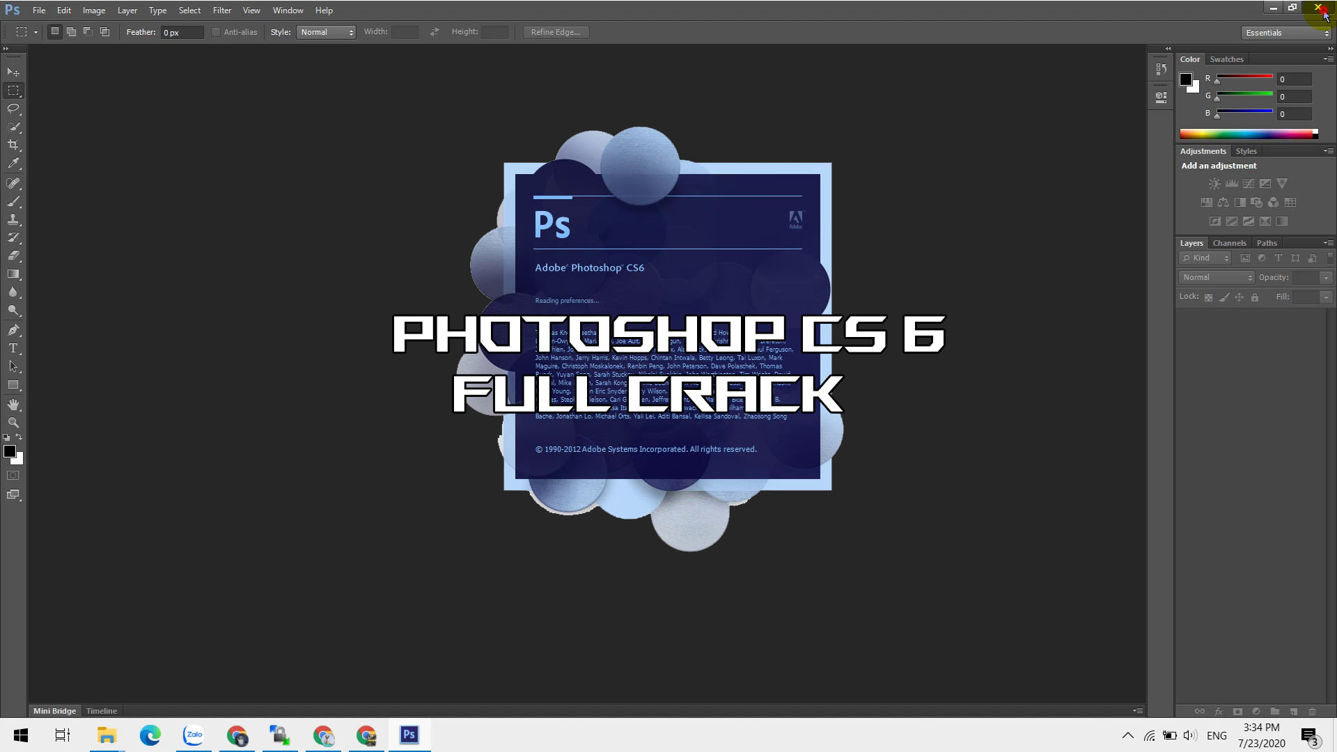 Hướng Dẫn Sử Dụng Các Công Cụ Trong Photoshop CS6 2024