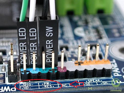 Cách cắm dây power trên Main