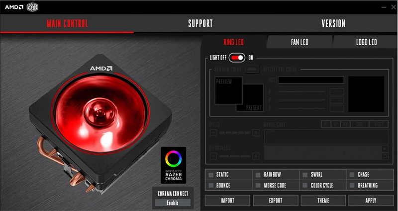 Cách tắt đèn led quạt tản nhiệt bằng Amd Ryzen Wraith Prism RGB