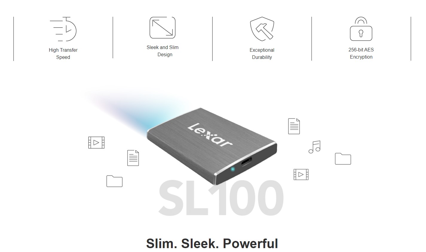Ổ Cứng Di Động SSD 512GB Lexar SL100512RB