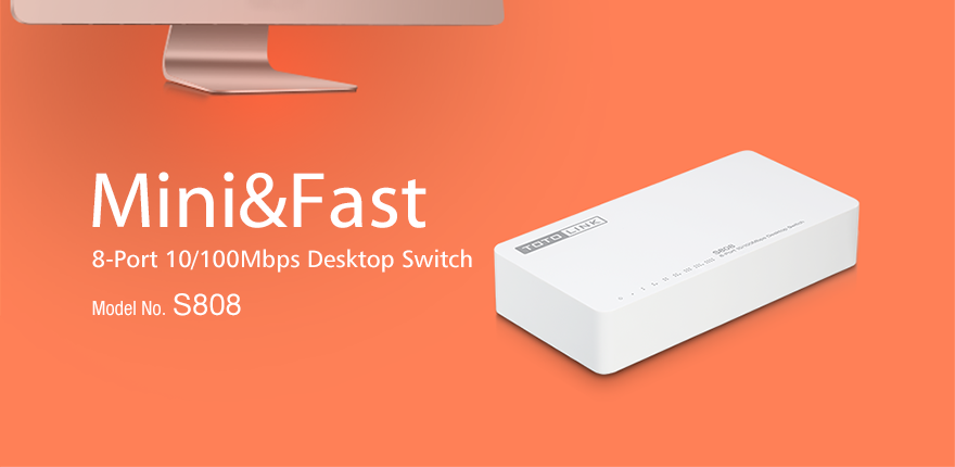 Switch Totolink 8P 10/100Mbps S808