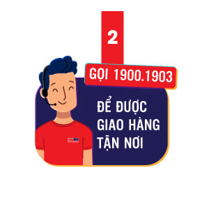 Gọi điện vào tổng đài của Hanoicomputer để nhận tư vấn giao hàng